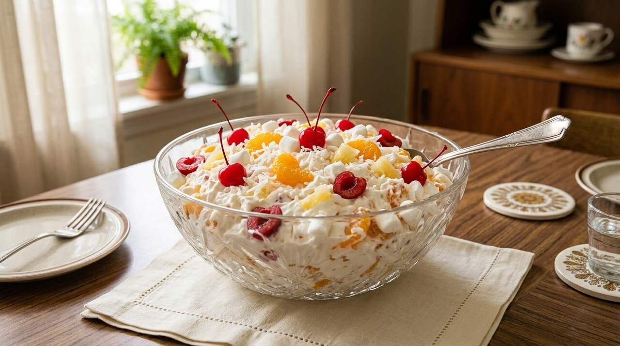 Vintage 1950s Ambrosia Salad Recipe
