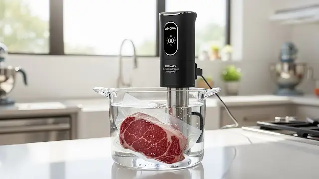 Anova Culinary Sous Vide Precision Cooker WIFI, Immersion Circulator (2nd Gen), 900 Watts,