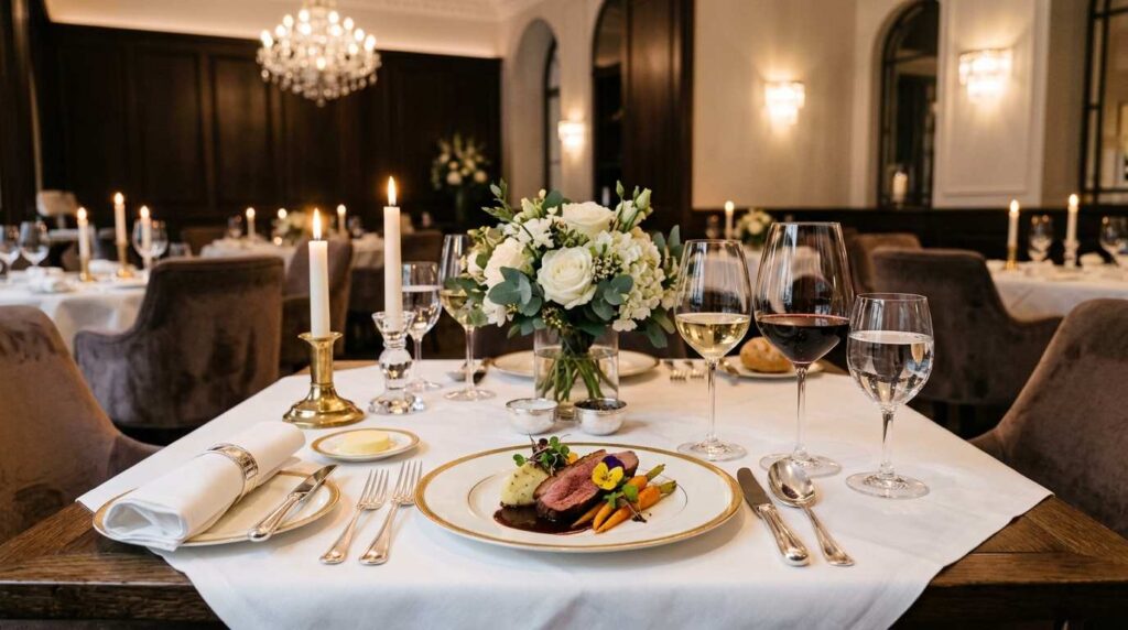 Basic Steps to Follow for Fine Dining Guide 1 Elegant fine dining table setting showing the basic steps to follow for fine dining