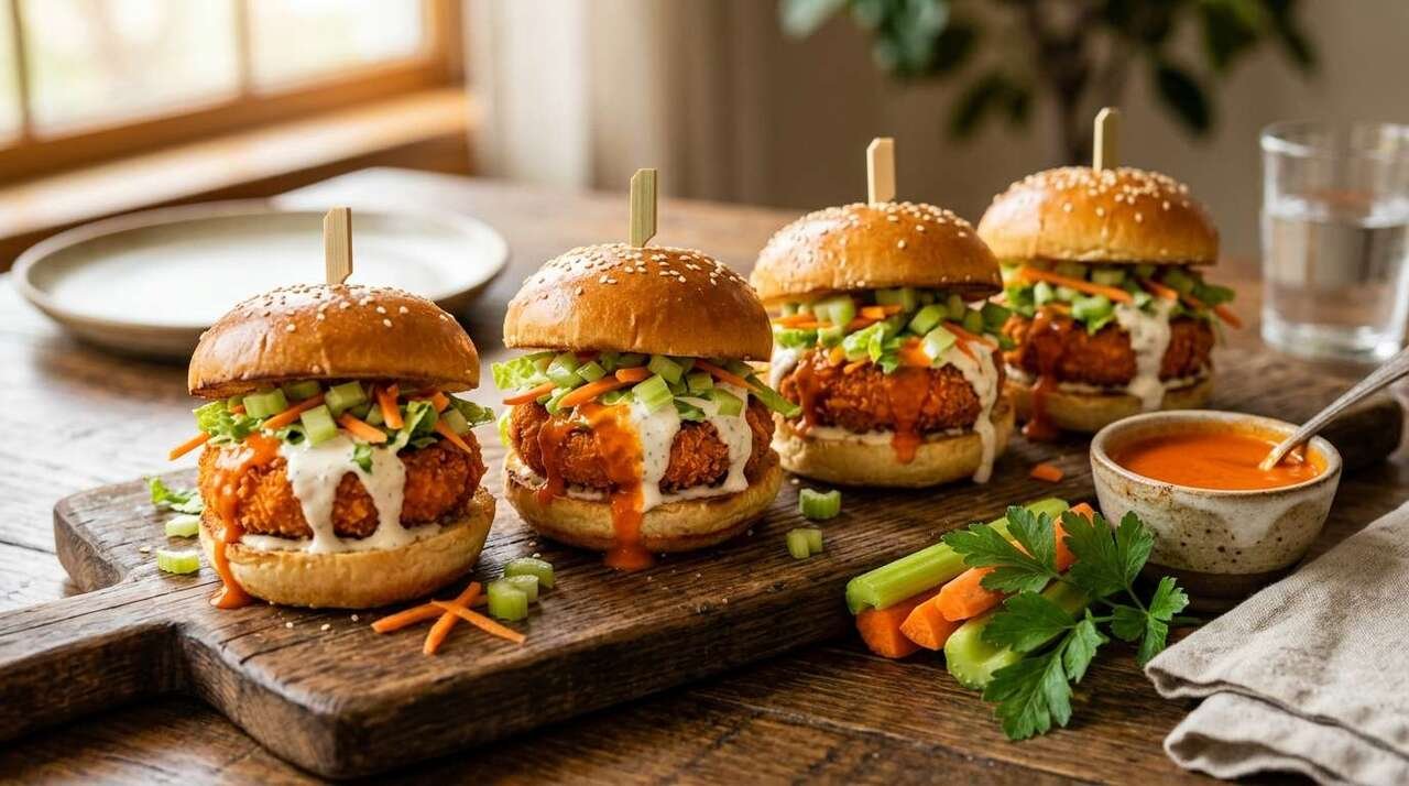 Buffalo Chickpea Sliders: Easy & Spicy Recipe