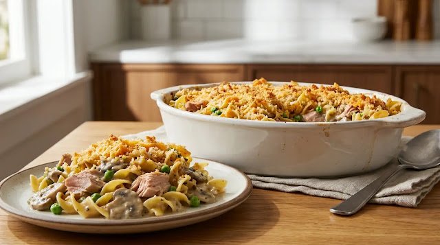 Tuna Noodle Casserole with Cream of Mushroom Soup 5 Tuna Noodle Casserole with Cream of Mushroom Soup