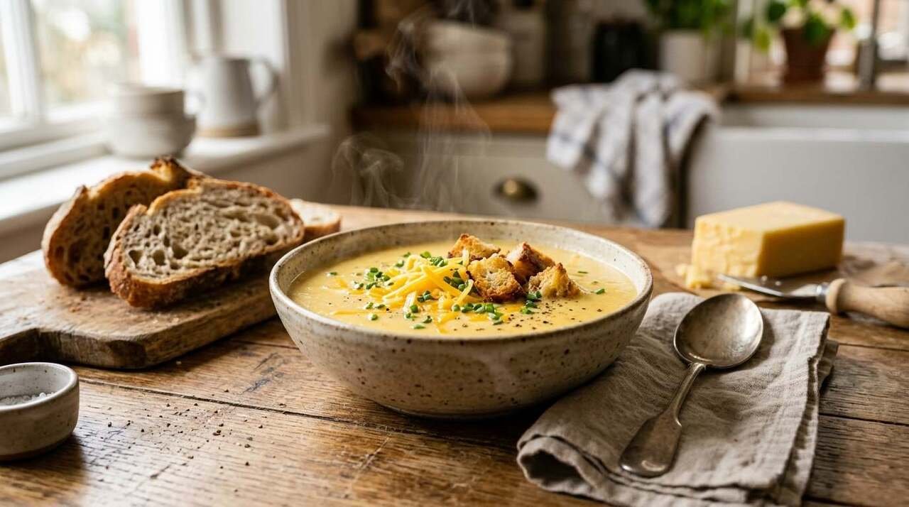 Easy Cheese Soup Recipe | Creamy & Cheesy