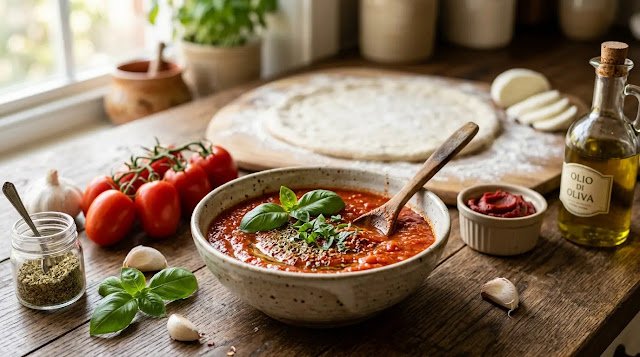 Easy Homemade Pizza Sauce Recipe (5-Minute Recipe)
