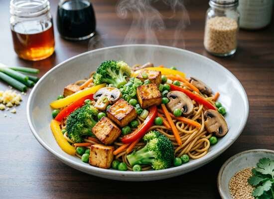 Vegan Stir Fry with Noodles | Easy 30-Minute Recipe 2 Vegan stir fry with noodles cooking recipe