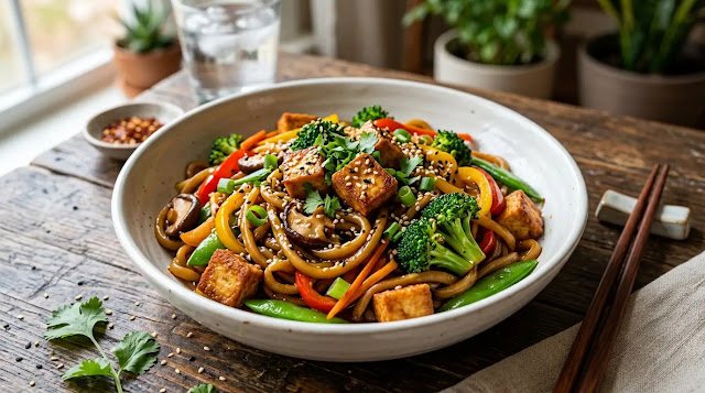 Vegan Stir Fry with Noodles | Easy 30-Minute Recipe 4 Vegan Stir Fry with Noodles | Easy 30-Minute Recipe