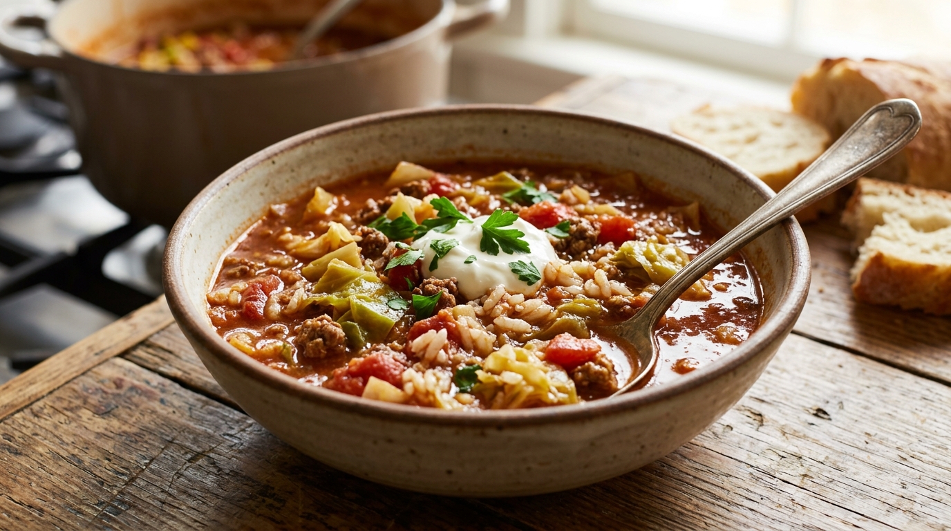 Stuffed Cabbage Soup Recipe: Easy & Hearty One-Pot 21 Stuffed Cabbage Soup Recipe: Easy & Hearty One-Pot