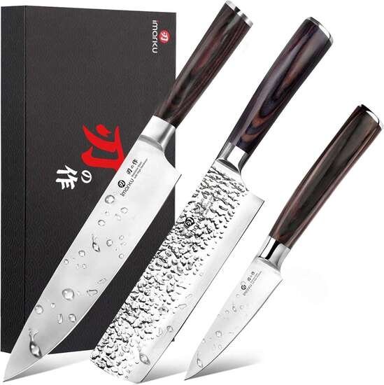 Basic Knife Skills for Home Cooks: Beginner Guide 3 imarku 3 Pieces Knife set