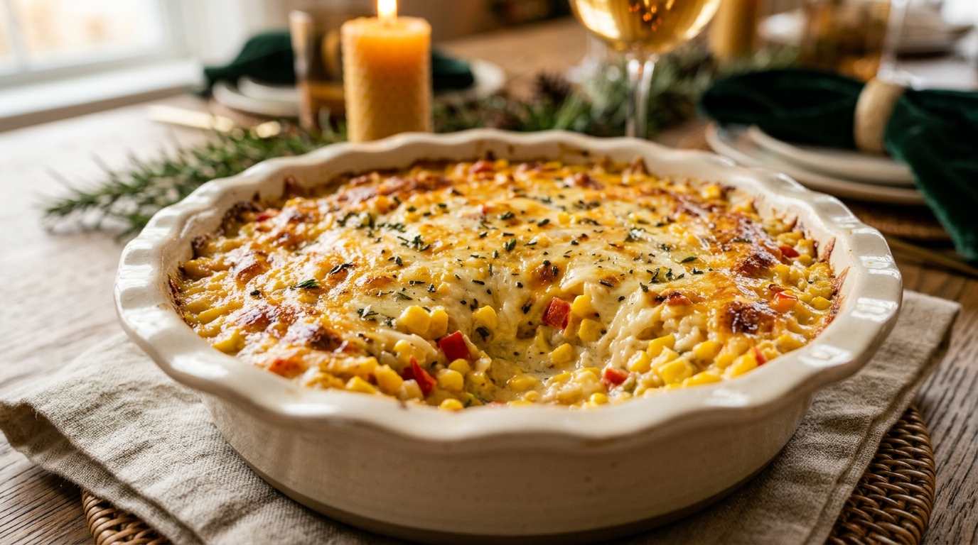 Corn Casserole With Cream Cheese: Easy & Creamy 5 Corn Casserole With Cream Cheese: Easy & Creamy
