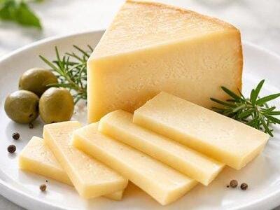 Greek Cheese Guide: 12 Traditional Varieties 6 Sliced Greek kasseri cheese with its smooth pale yellow semi-hard texture