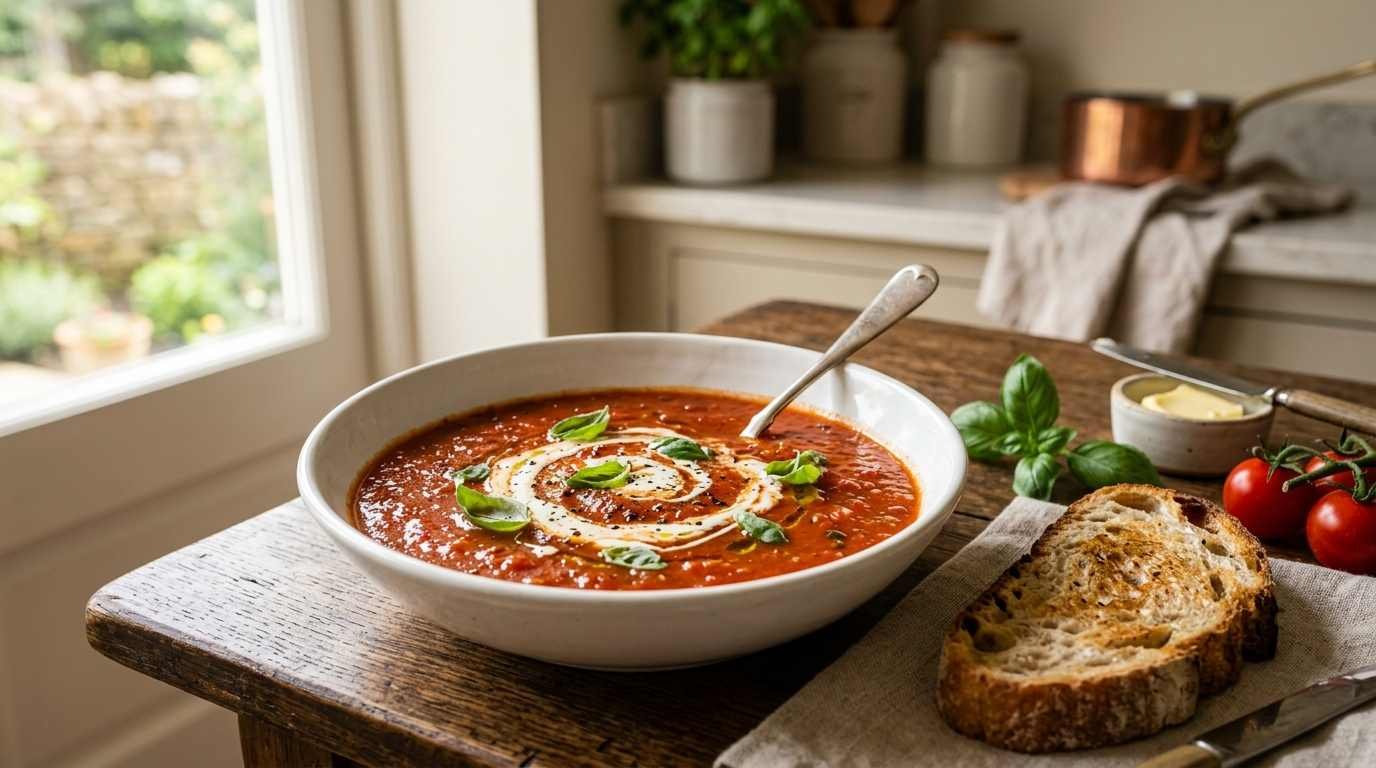 Tomato Basil Soup Recipe: Easy & Creamy 13 Tomato Basil Soup Recipe: Easy & Creamy