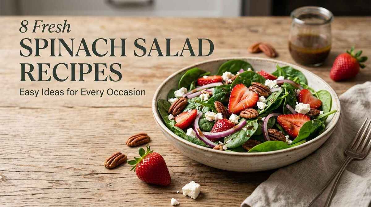 Spinach Salad Recipes: 8 Fresh and Easy Ideas